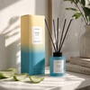 Sol - Aloe Glow - Scented Diffuser 130ml - Blue Glass