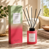 Sol - Popped Cherry - Scented Reed Diffuser 130ml - Red Glass