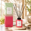 Sol - Popped Cherry - Scented Reed Diffuser 130ml - Red Glass