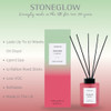 Sol - Popped Cherry - Scented Reed Diffuser 130ml - Red Glass