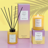 Sol - Sunlit Yuzu - Scented Reed Diffuser 130ml - Yellow Glass