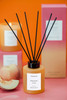 Sol - Peach Fuzz - Scented Reed Diffuser 130ml - Orange Glass