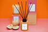 Sol - Peach Fuzz - Scented Reed Diffuser 130ml - Orange Glass