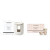 White Ceramic Wax Melter with White Musk & Tuberose Scented Soy Wax Melts