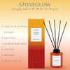 Sol - Sugar 'n' Spice - Scented Reed Diffuser 130ml - Dark Orange  Glass