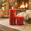 Seasonal - Cosy Vibes - Nutmeg, Ginger & Spice Scented Tall Pillar (69 x 160mm)