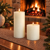 Seasonal - Festive Wishes - Orange, Cinnamon & Spice Scented Short Pillar (73 x 90mm)