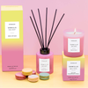 Sol - Vanilla Delight - Soy Wax Scented Candle Tumbler (90 x 80mm) - Pink Glass