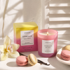 Sol - Vanilla Delight - Soy Wax Scented Candle Tumbler (90 x 80mm) - Pink Glass