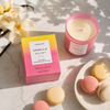 Sol - Vanilla Delight - Soy Wax Scented Candle Tumbler (90 x 80mm) - Pink Glass