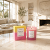 Sol - Vanilla Delight - Soy Wax Scented Candle Tumbler (90 x 80mm) - Pink Glass
