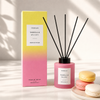 Sol - Vanilla Delight - Scented Reed Diffuser 130ml - Pink Glass