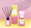 Sol - Vanilla Delight - Scented Reed Diffuser 130ml - Pink Glass