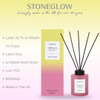 Sol - Vanilla Delight - Scented Reed Diffuser 130ml - Pink Glass
