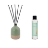 Earth Reed Diffuser Refill, Diffuser Pot & Natural Reed Sticks Bundle