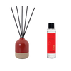 Fire Reed Diffuser Refill, Diffuser Pot & Natural Reed Sticks Bundle