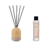 Wood Reed Diffuser Refill, Diffuser Pot & Natural Reed Sticks Bundle