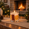 Seasonal - Festive Wishes - Cinnamon, Orange & Clove Scented Natural Wax Tumbler (90 x 80mm)
