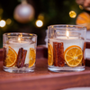 Seasonal - Festive Wishes - Cinnamon, Orange & Clove Scented Natural Wax Vase