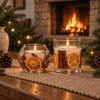 Seasonal - Festive Wishes - Cinnamon, Orange & Clove Scented Natural Wax Vase