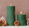 Seasonal - Frosted Woods - Pear, Patchouli & Musk Scented Short Pillar (73 x 90mm)