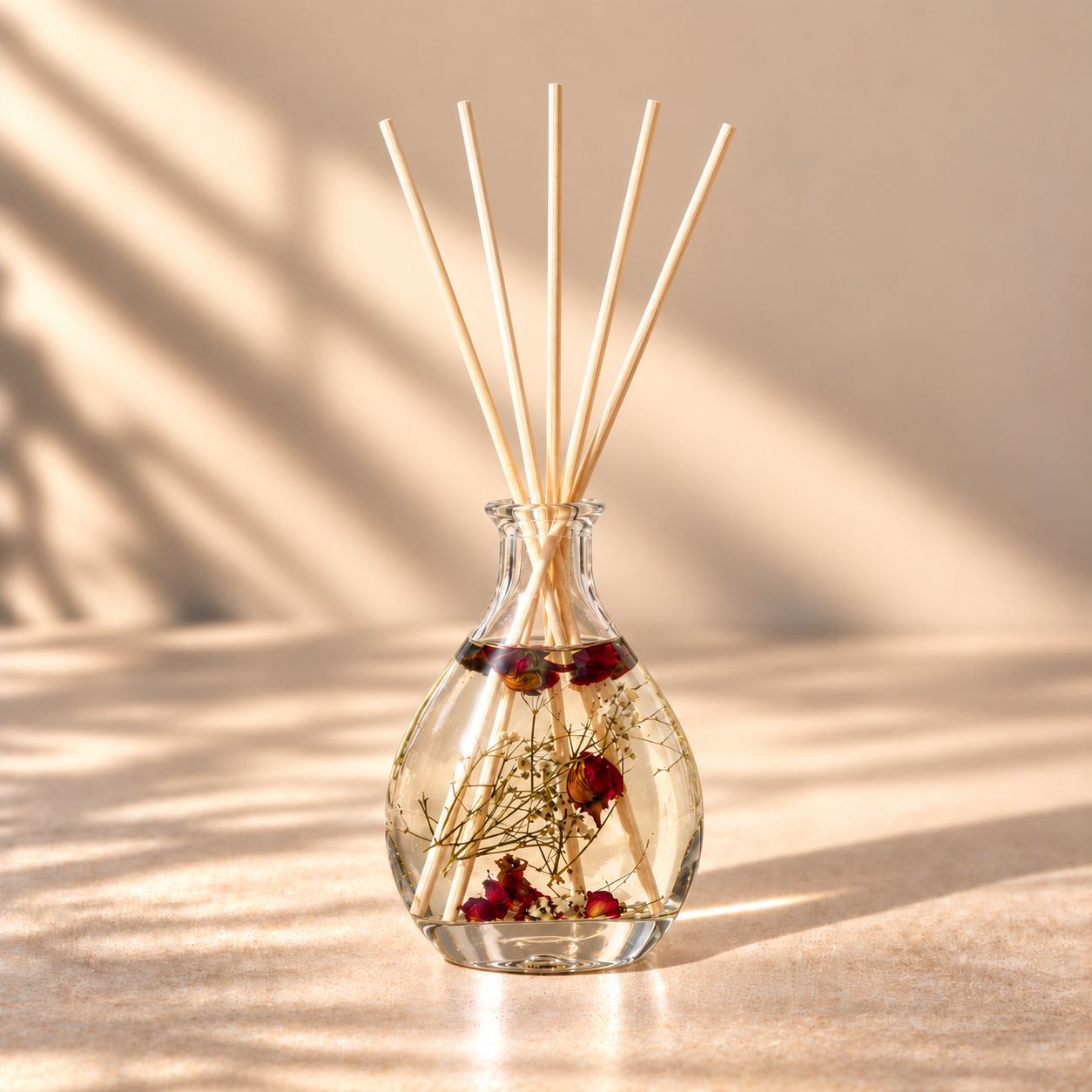 Nature's Gift - Red Rose - Scented Reed Diffuser 180ml - Stoneglow