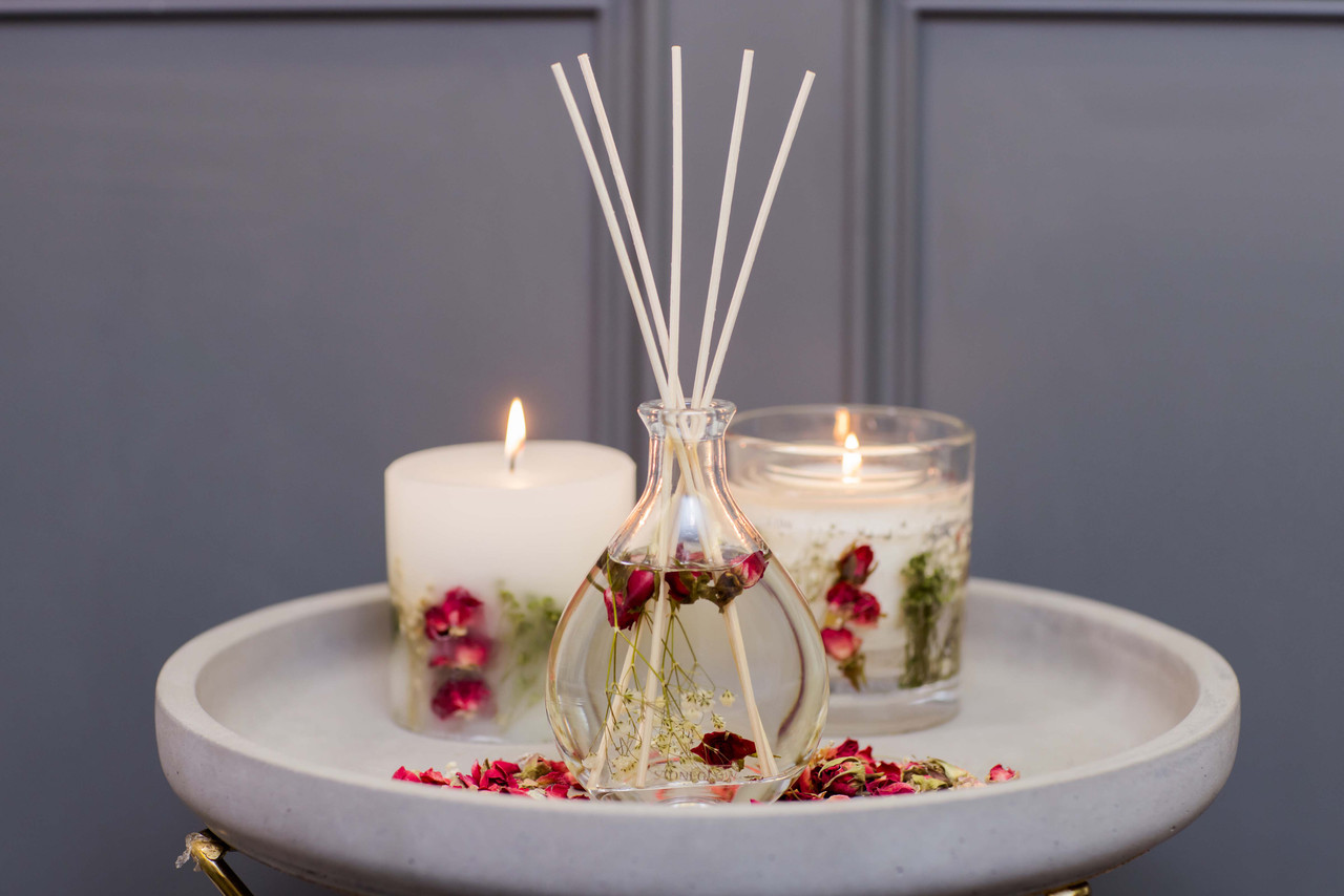 Nature's Gift - Red Rose - Scented Reed Diffuser 180ml - Stoneglow