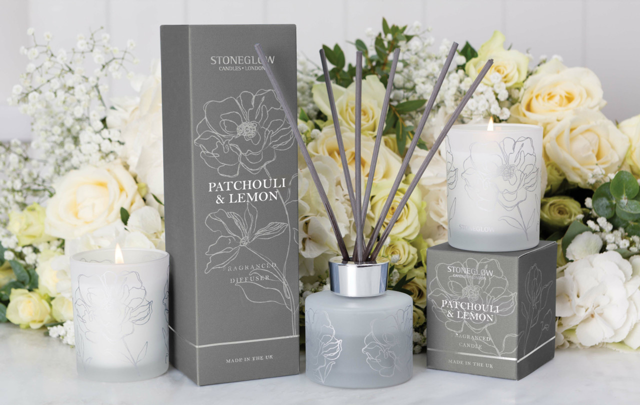 Day Flower - Patchouli & Lemon - Reed Diffuser 120ml - Stoneglow