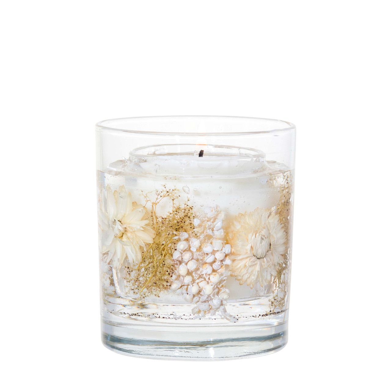 Stoneglow Botanicals Bougie Gel en Verre Motif Fleur d'agrumes