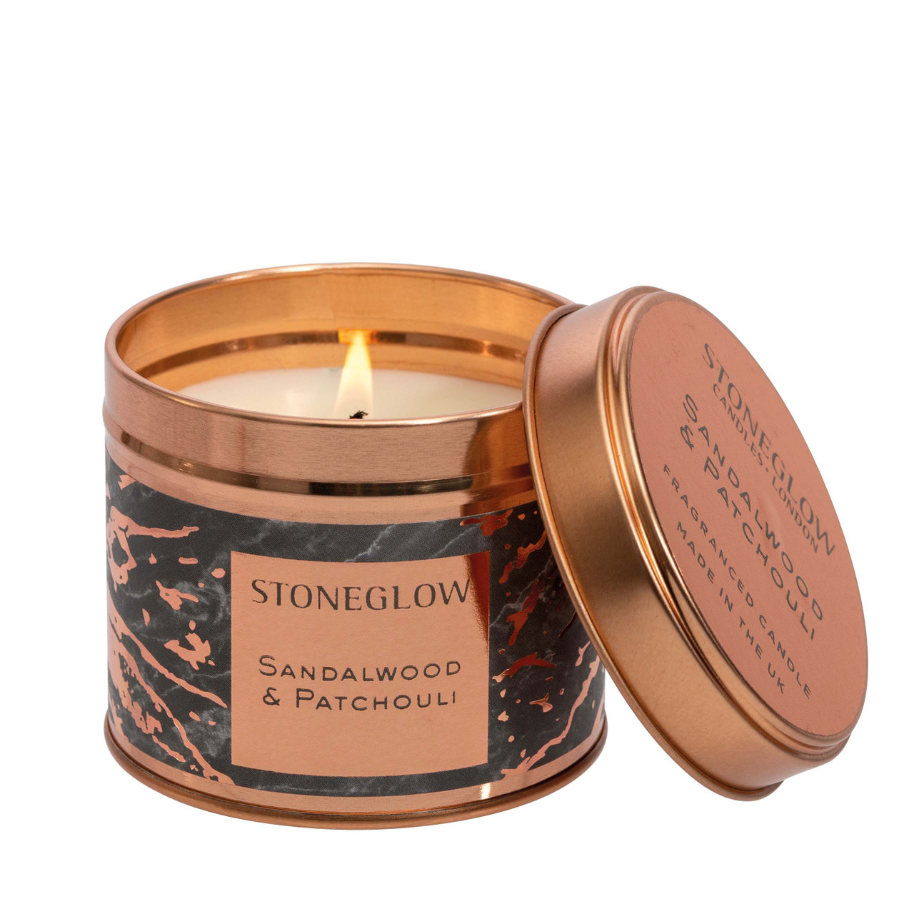 Luna Sandalwood Patchouli Scented Candle Tin