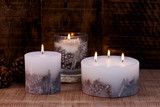 Seasonal Collection - White Cashmere & Pear - Scented Candle - Inclusion Pillar