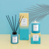 Sol - Aloe Glow - Scented Diffuser 130ml - Blue Glass