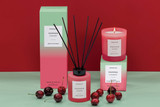 Sol - Popped Cherry - Scented Reed Diffuser 130ml - Red Glass