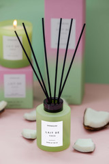 Sol - Lait De Coco - Scented Reed Diffuser 130ml - Green Glass