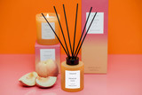 Sol - Peach Fuzz - Scented Reed Diffuser 130ml - Orange Glass