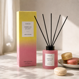 Sol - Vanilla Delight - Scented Reed Diffuser 130ml - Pink Glass