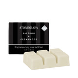 Saffron & Cedarwood Melt Bar & Ceramic Black Wax Melter Bundle