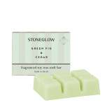 Green Fig & Cedar Melt Bar & Ceramic Black Wax Melter Bundle