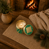 Seasonal - Frosted Woods - Pear, Patchouli & Musk Scented Candle Tin