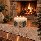 Seasonal - Frosted Woods - Pear, Patchouli & Musk 3-Wick Botanical Pillar