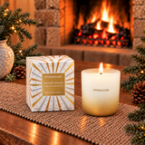 Seasonal - Festive Wishes - Nutmeg, Ginger & Spice Scented Candle (90mm x 80mm)