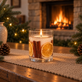 Seasonal - Festive Wishes - Cinnamon, Orange & Clove Scented Natural Wax Vase