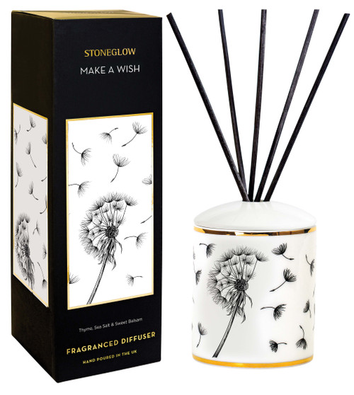 Keepsake - Ceramic - Make a Wish | Thyme, Sea Salt & Sweet Balsam - Reed Diffuser