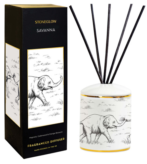 Keepsake - Ceramic - Savanna | Magnolia, Cedarwood & Orange - Reed Diffuser