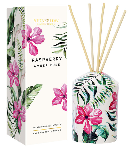 Urban Botanics - Ceramic - Raspberry | Amber Rose - Reed Diffuser