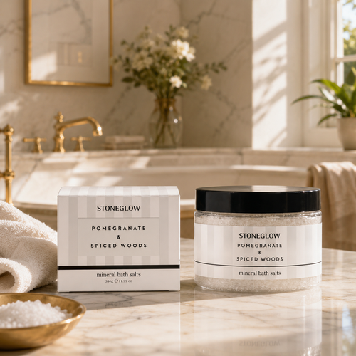 Modern Classics - Pomegranate & Spiced Woods - Scented Mineral Bath Salts