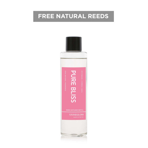 Wellbeing - Pure Bliss - Reed Diffuser Refill 200ml - Essentials Oils of Cypress, petitgrain and Basil