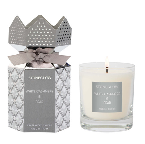 Seasonal Collection - White Cashmere & Pear - Scented Candle (Cracker Large)