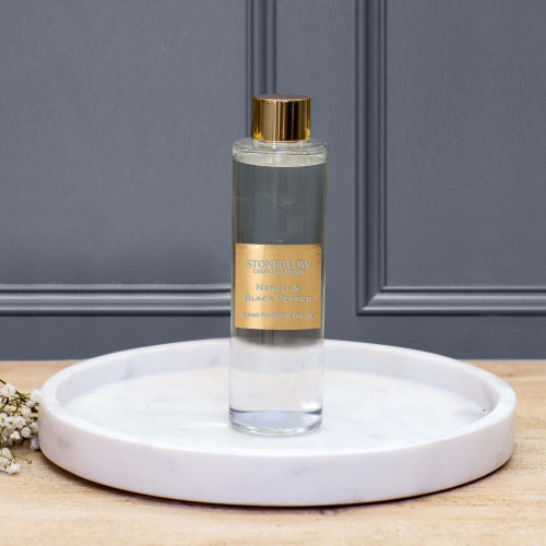 Duftstäbchen Diffusor Neroli & Black Pepper – 120 Ml, Hält Bis Zu 12 Wochen, Mit Rattan-Stäbchen, 25 Cm Hoch