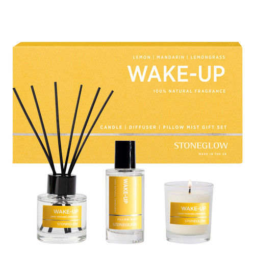 Wellbeing - Wake Up - Wellbeing Gift Set - Essential of Lemon, Mandarin, Lemongrass